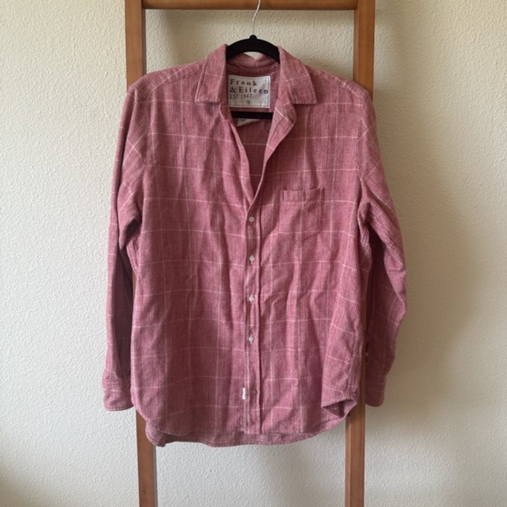 Frank & Eileen Red women’s brushed flannel shirt
